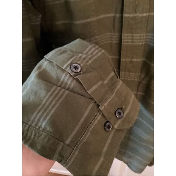 Carhartt Loose Fit Chambray Plaid Long Sleeve Shirt Sz XLT - Picture 4 of 7